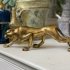 Статуя леопарда золотистая голландского бренда PTMD (РОЖДЕСТВЕНСКИЙ ДЕКОР PTMD)_0