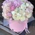 Квітковий рожевий пастельний бокс розміру XL в біло-рожевих тонах_1