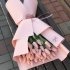 Монобукет із 49 лососевих тюльпанів сорту Тай Бутс_0