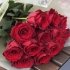 Букет із 15 особливих червоних троянд _0