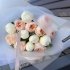 Дуобукет із білих голандських півоній та вишуканих піоновидних троянд сорту Джульєта селекції Девіда Остіна_0